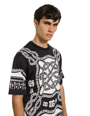 SHORT-SLEEVED MARINA-PRINT T-SHIRT