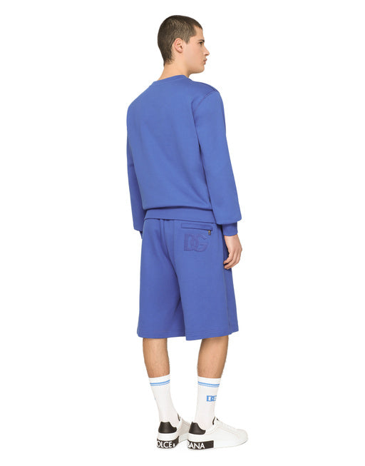 JERSEY JOGGING SHORTS WITH DG EMBROIDERY
