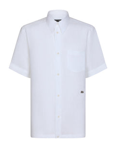 LINEN HAWAIIAN SHIRT WITH DG HARDWARE