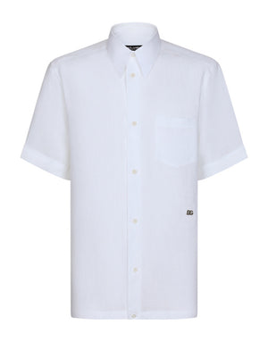 LINEN HAWAIIAN SHIRT WITH DG HARDWARE