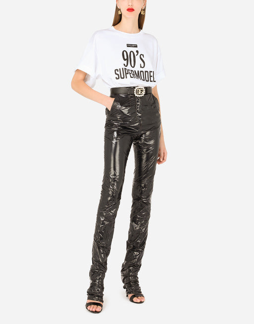 JERSEY T-SHIRT WITH 90 SUPERMODEL PRINT