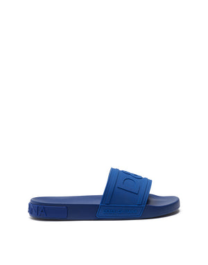 RUBBER BEACHWEAR SLIDES WITH DG LOGO