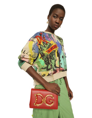 NAPPA LEATHER DG GIRLS SHOULDER BAG