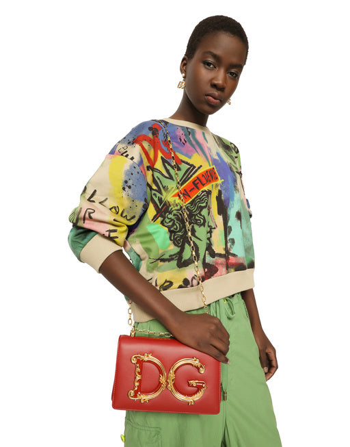 NAPPA LEATHER DG GIRLS SHOULDER BAG