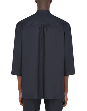 LINEN SHIRT WITH 3/4 SLEEVES
