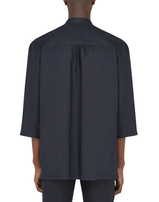 LINEN SHIRT WITH 3/4 SLEEVES