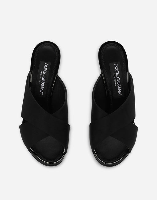 SATIN MULES