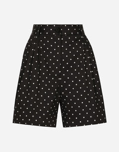 POLKA-DOT COTTON SHORTS