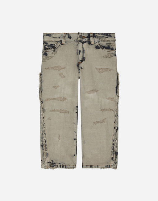 OVERDYED WASHED DENIM JEANS