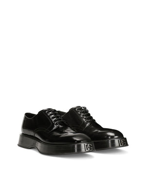 BRUSHED CALFSKIN DERBY SHOES