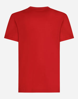 COTTON T-SHIRT WITH BRANDED TAG