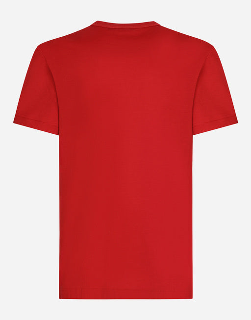COTTON T-SHIRT WITH BRANDED TAG