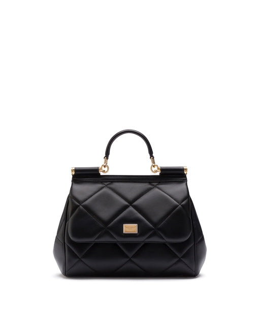 MEDIUM SICILY BAG IN QUILTED ARIA CALFSKIN