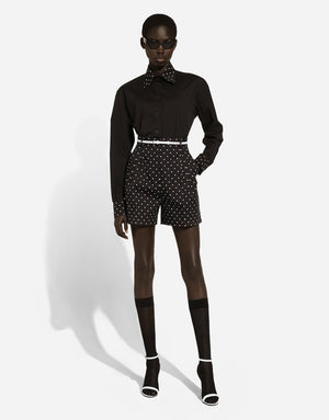 POLKA-DOT COTTON SHORTS