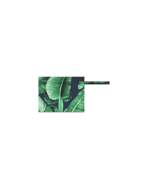 MID-RISE SWIM TRUNKS WITH BANANA TREE PRINT