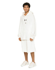 JERSEY TERRY HOODIE WITH LOGO TAG