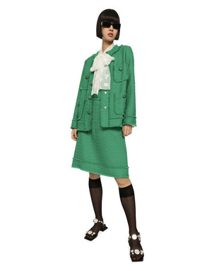 SINGLE-BREASTED RASCHEL TWEED JACKET