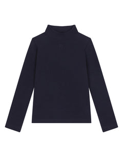 JERSEY MOCK TURTLE-NECK
