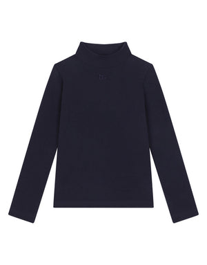 JERSEY MOCK TURTLE-NECK
