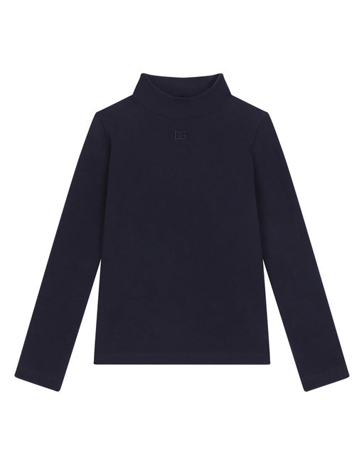 JERSEY MOCK TURTLE-NECK