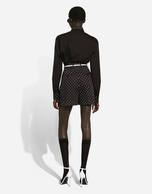 POLKA-DOT COTTON SHORTS