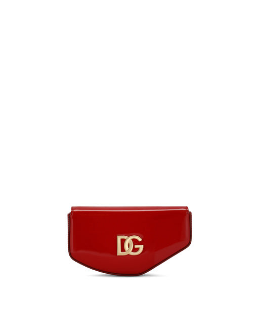 POLISHED CALFSKIN MOON BAG WITH DG LOGO