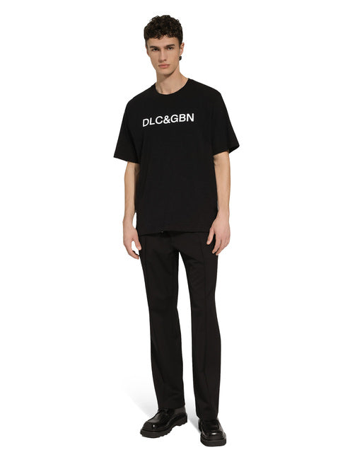 COTTON T-SHIRT WITH DOLCE&GABBANA LOGO