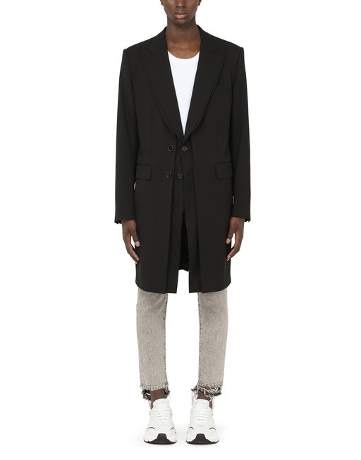 STRETCH WOOL COAT