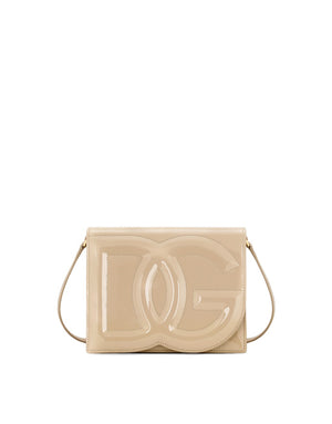 PATENT LEATHER DG LOGO BAG CROSSBODY BAG
