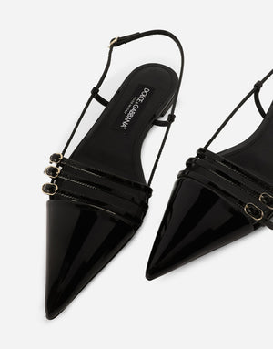 PATENT LEATHER SLINGBACKS