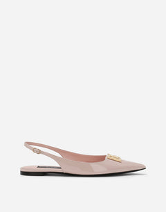 POLISHED CALFSKIN SLINGBACKS