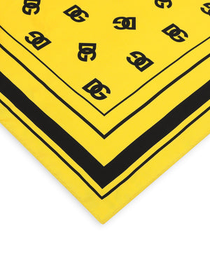 TWILL SCARF WITH ALL-OVER DG LOGO PRINT (70 X 70)