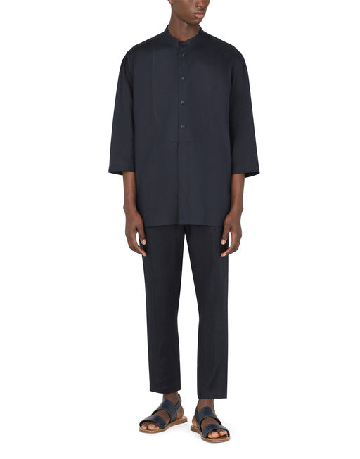 LINEN SHIRT WITH 3/4 SLEEVES