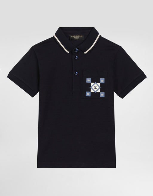 PIQUÉ POLO-SHIRT WITH PRINT