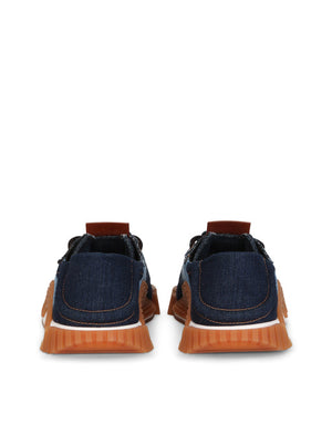 PATCHWORK DENIM NS1 SLIP-ON SNEAKERS