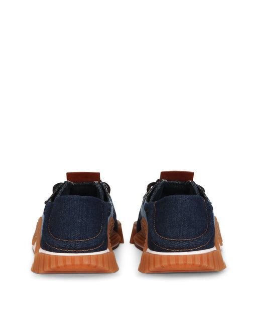 PATCHWORK DENIM NS1 SLIP-ON SNEAKERS