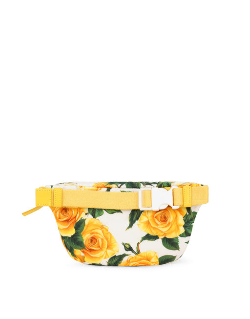 NYLON BELT BAG WITH POPPY PRINT