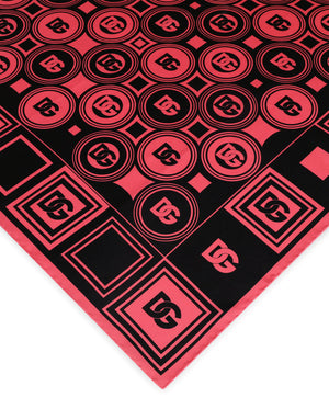 TWILL SCARF WITH DG LOGO PRINT (70 X 70)