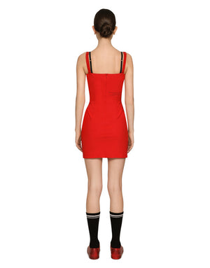 SHORT SPANDEX JERSEY DRESS DGVIB3