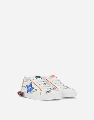 GRAFFITI-PRINT PORTOFINO LIGHT SNEAKERS