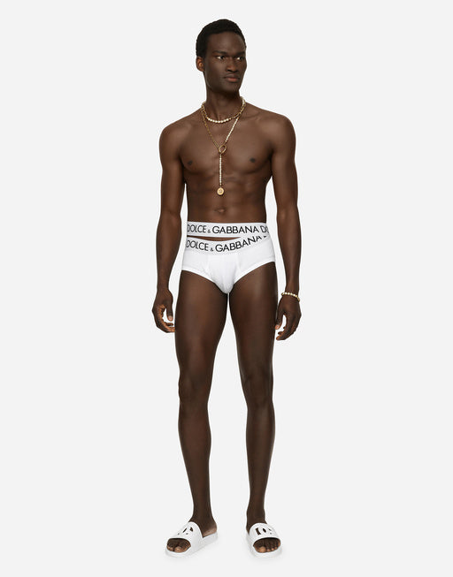 TWO-WAY-STRETCH JERSEY BRANDO BRIEFS WITH DOUBLE WAISTBAND