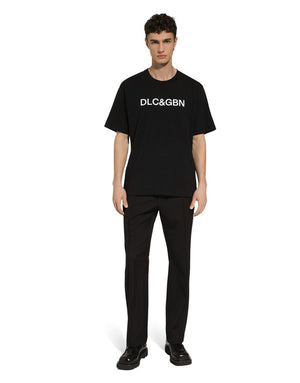 COTTON T-SHIRT WITH DOLCE&GABBANA LOGO
