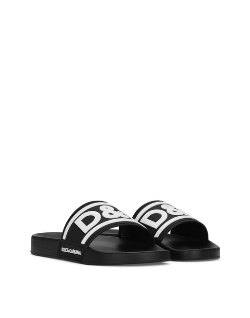 SLIDE RUBBER BEACHWEAR WITH DG LOGO