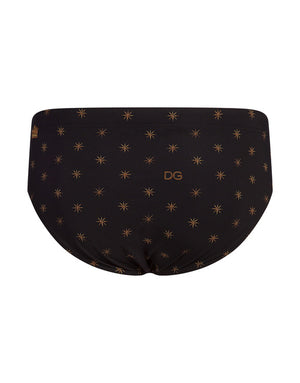 SWIM BRIEFS WITH ALL-OVER STARS PRINT