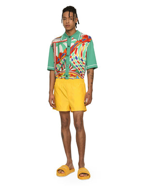 POLO-SHIRT WITH CARRETTO-PRINT PANEL