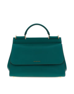 HANDBAG IN DRUMMED CALF LEATHER