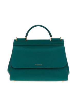 HANDBAG IN DRUMMED CALF LEATHER
