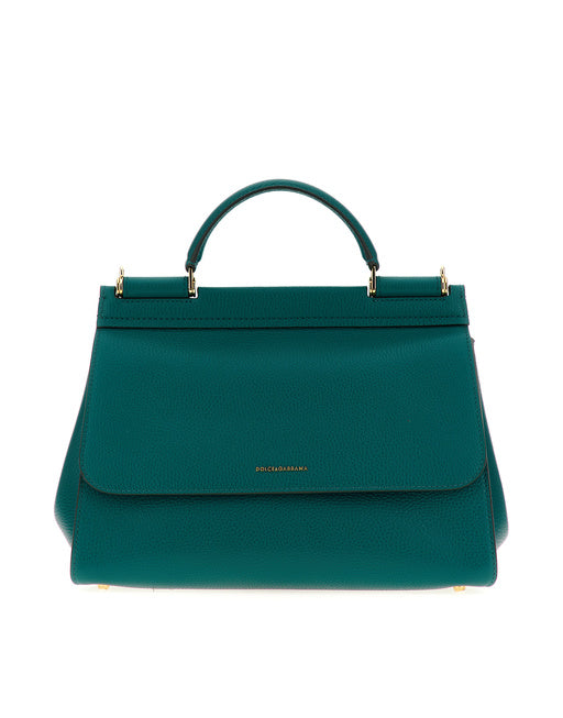 HANDBAG IN DRUMMED CALF LEATHER