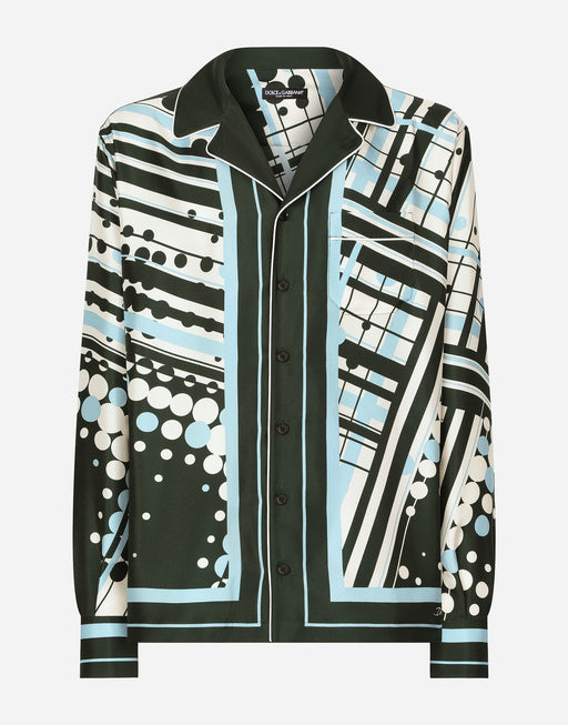 PRINTED SILK SHIRT
