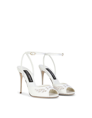 EMBROIDERED NAPPA LEATHER SANDALS